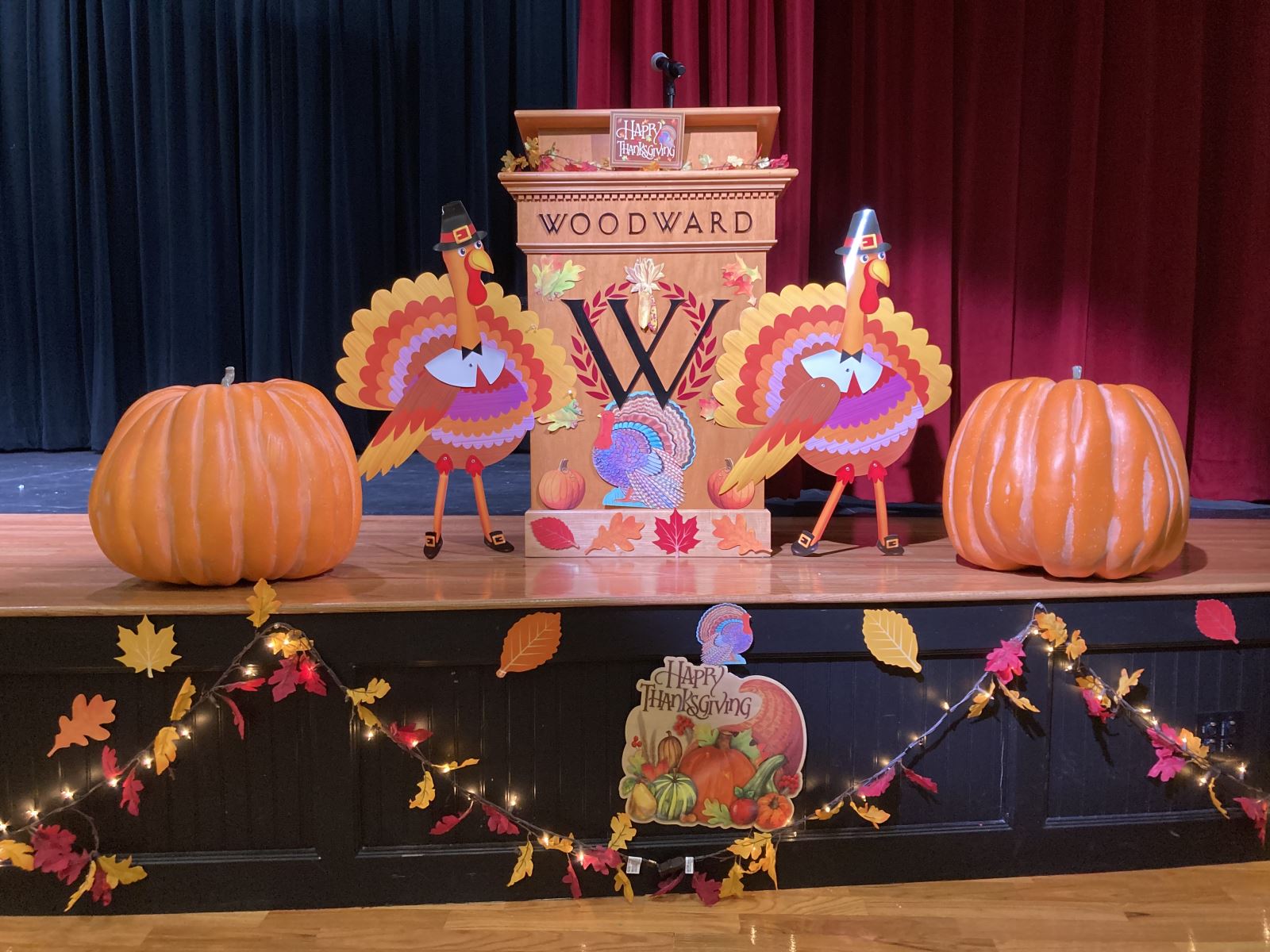 Image of decorations from Thanksgiving Luncheon