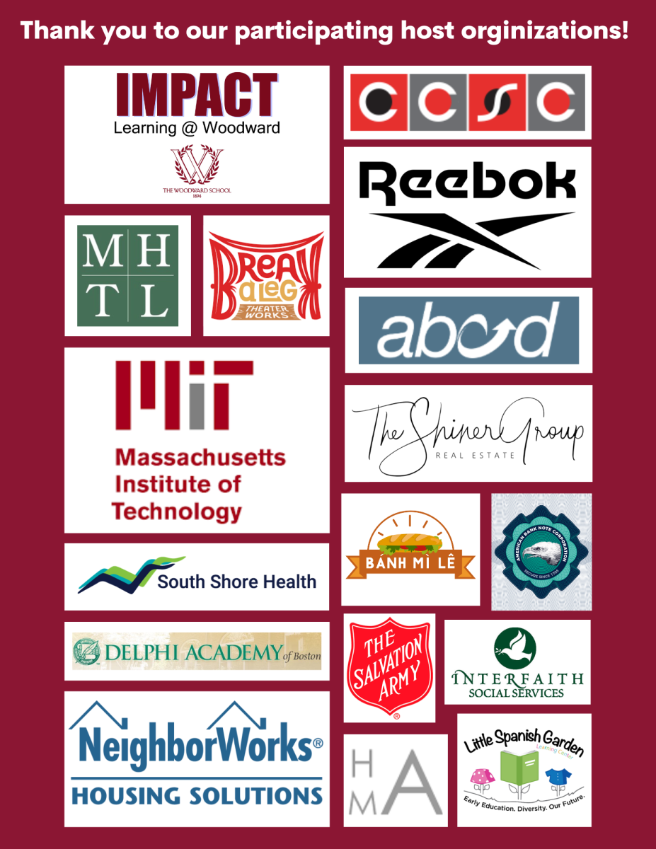 Thank you to our participating host organizations!  Organization logos including Impact Learning @ Woodward