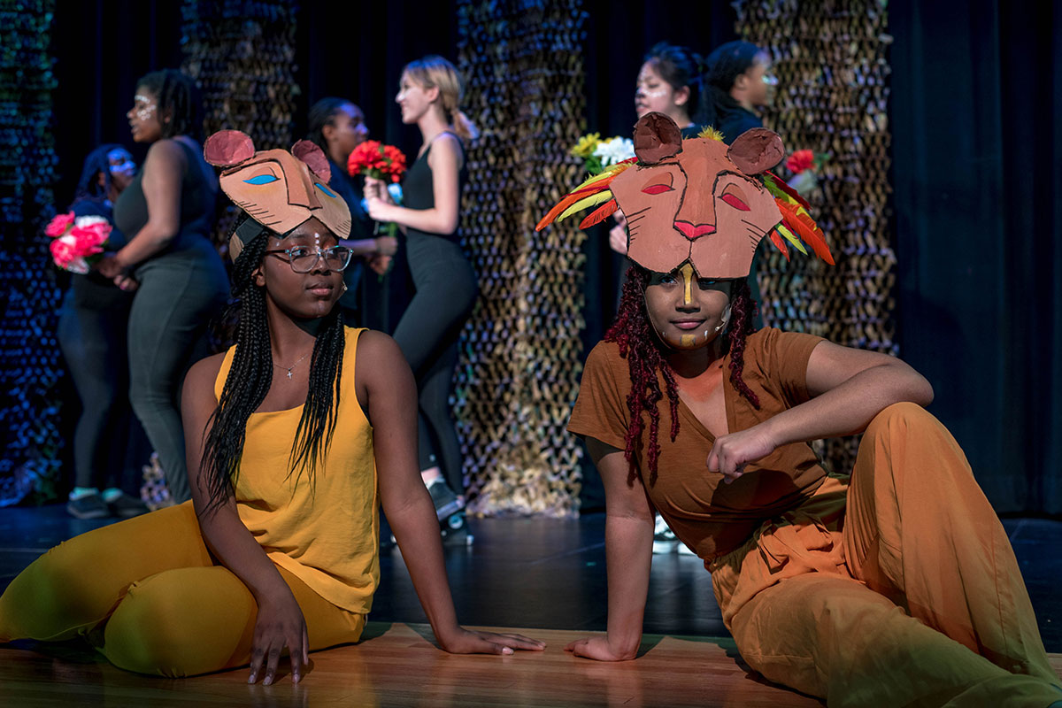 Woodward students in Lion King production