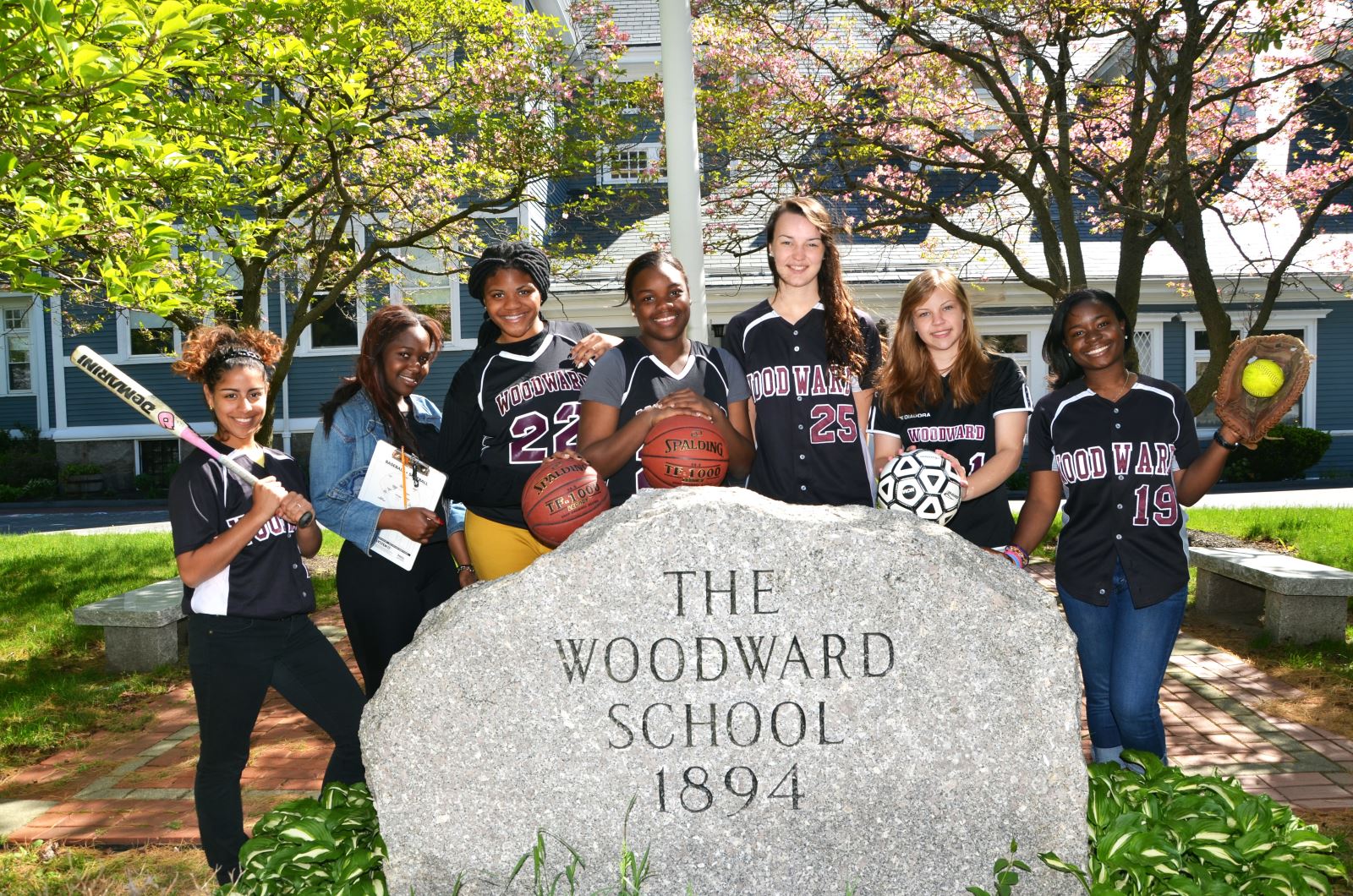 Woodward Athletes Pose at The Rock