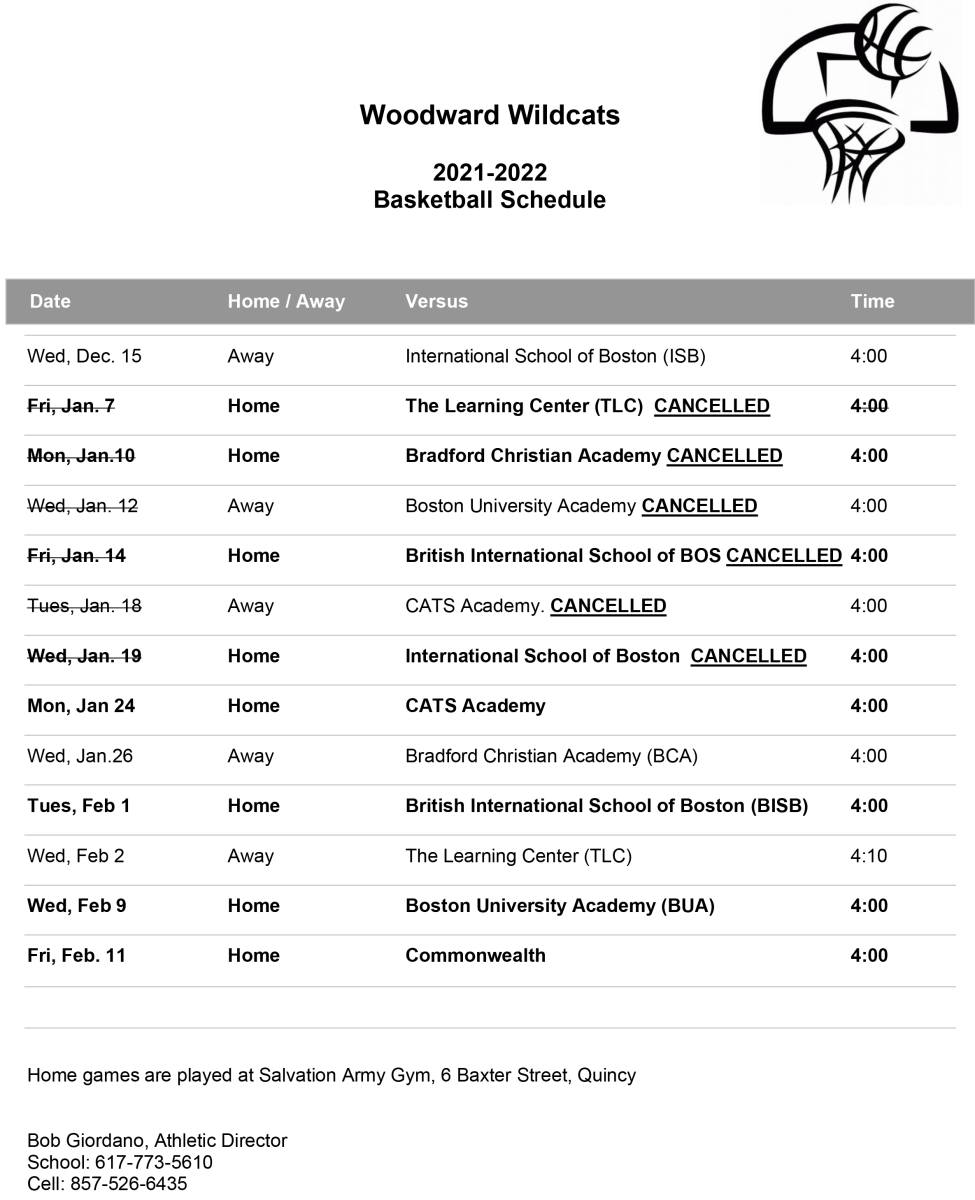 Image of Basketball schedule with link to pdf