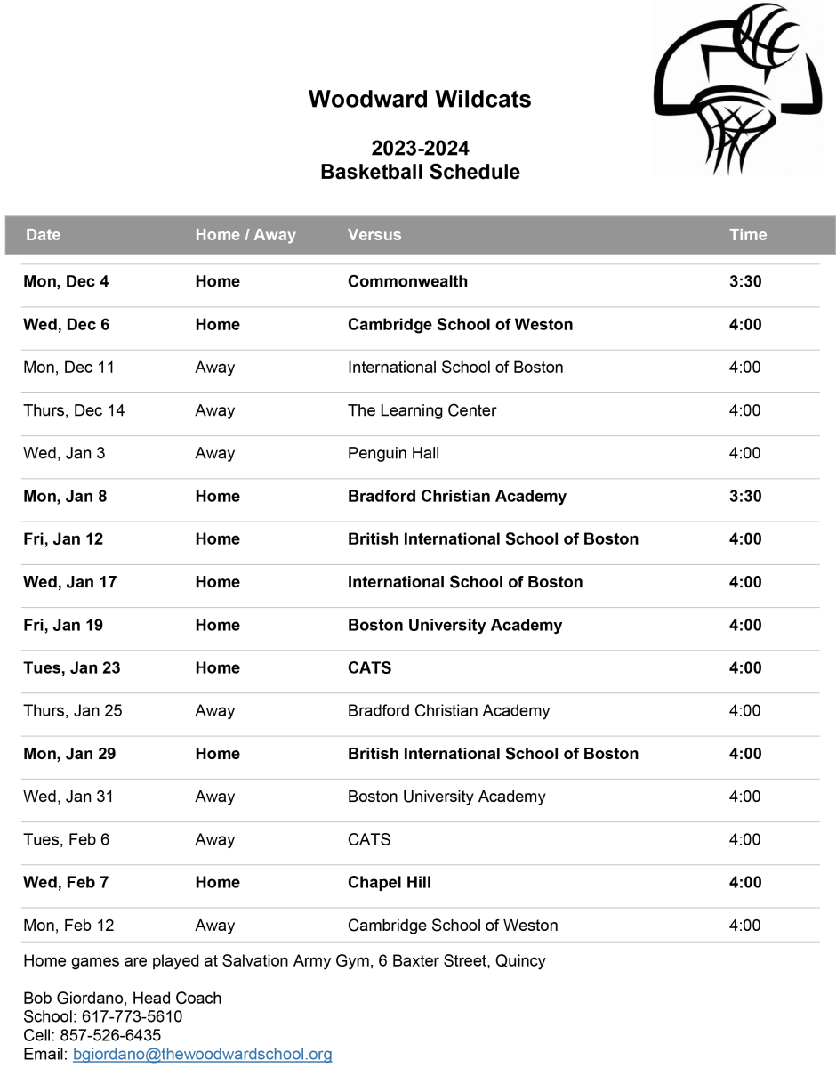 Image of Basketball schedule with link to pdf