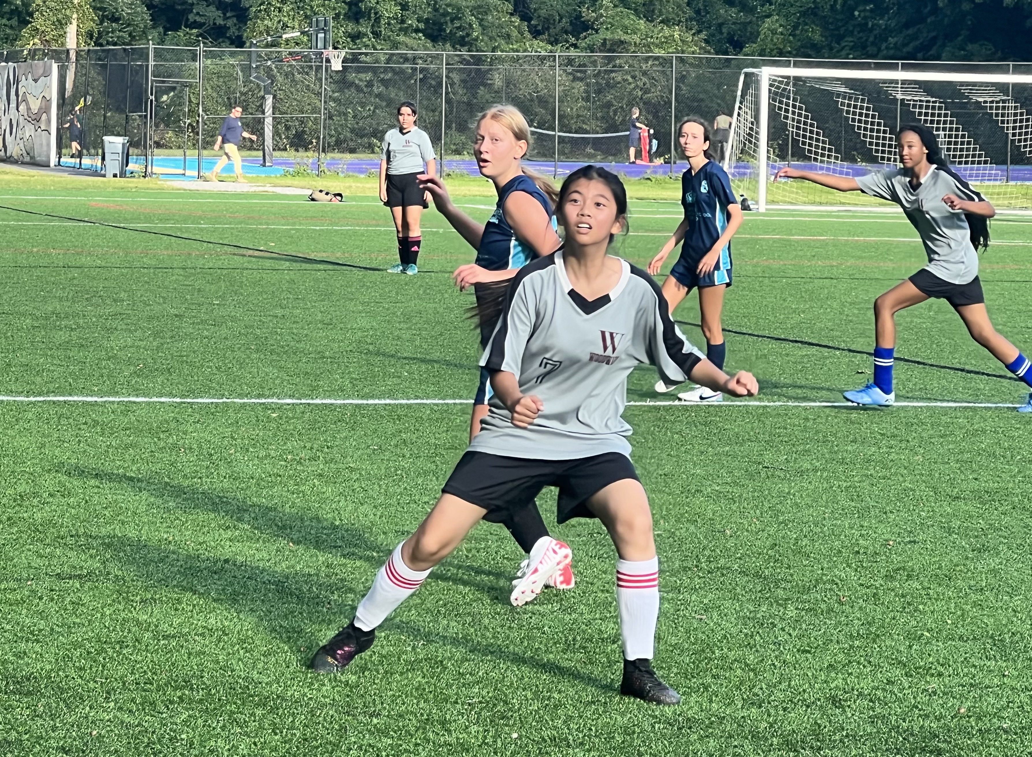 Woodward Soccer Player poised for a pass