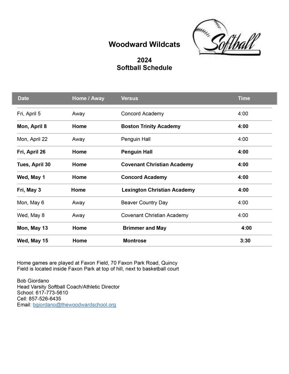 Image of Softball Schedule with link to pdf