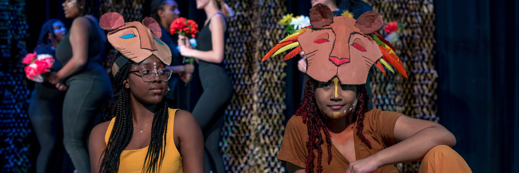 Woodward Students performing in Lion King production