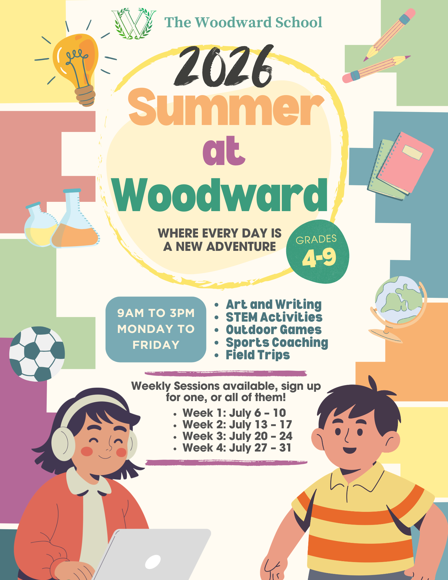 Summer at Woodward Flyer with link to pdf version