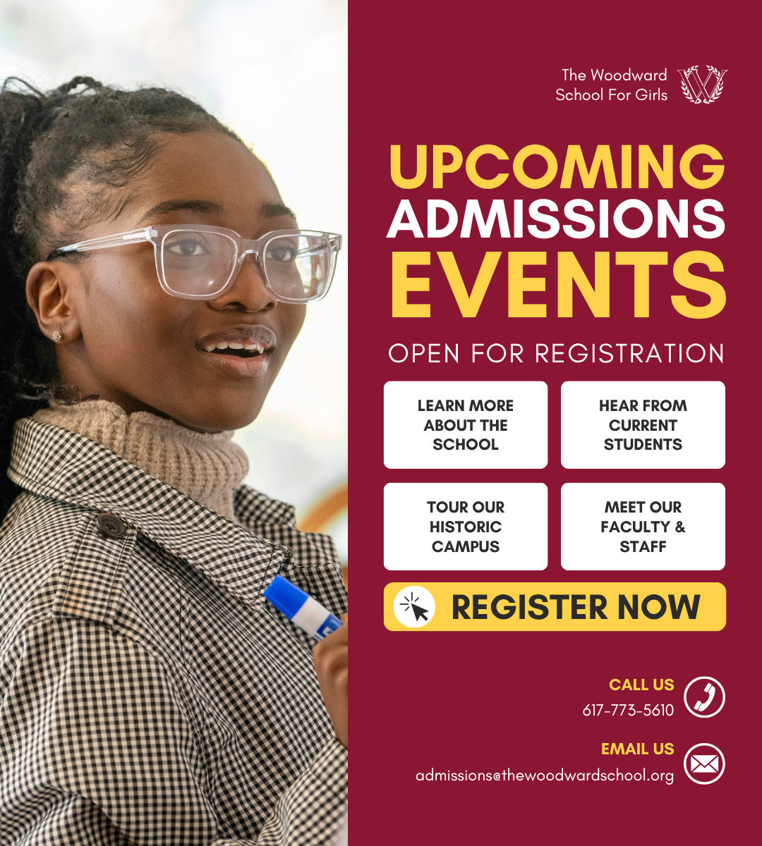Admissions Events Infographic with link to page with event information